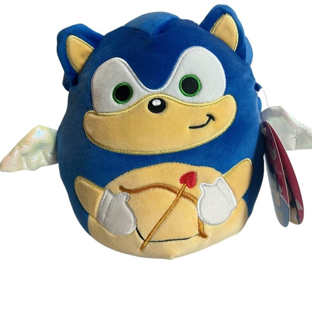 Squishmallows Sonic The Hedgehog Sonic Cupid Valentine's Day 8" Inch Plush NWT‎